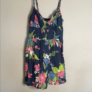 Hollister Dark Blue and Olive Dress